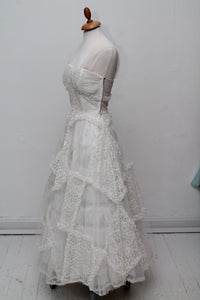 Tyl brudekjole, USA, 1950. XS-S