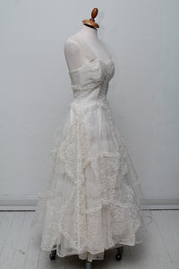 Tyl brudekjole, USA, 1950. XS-S