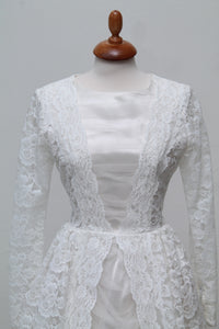 Brudekjole 1958-1960 ca. XS - S