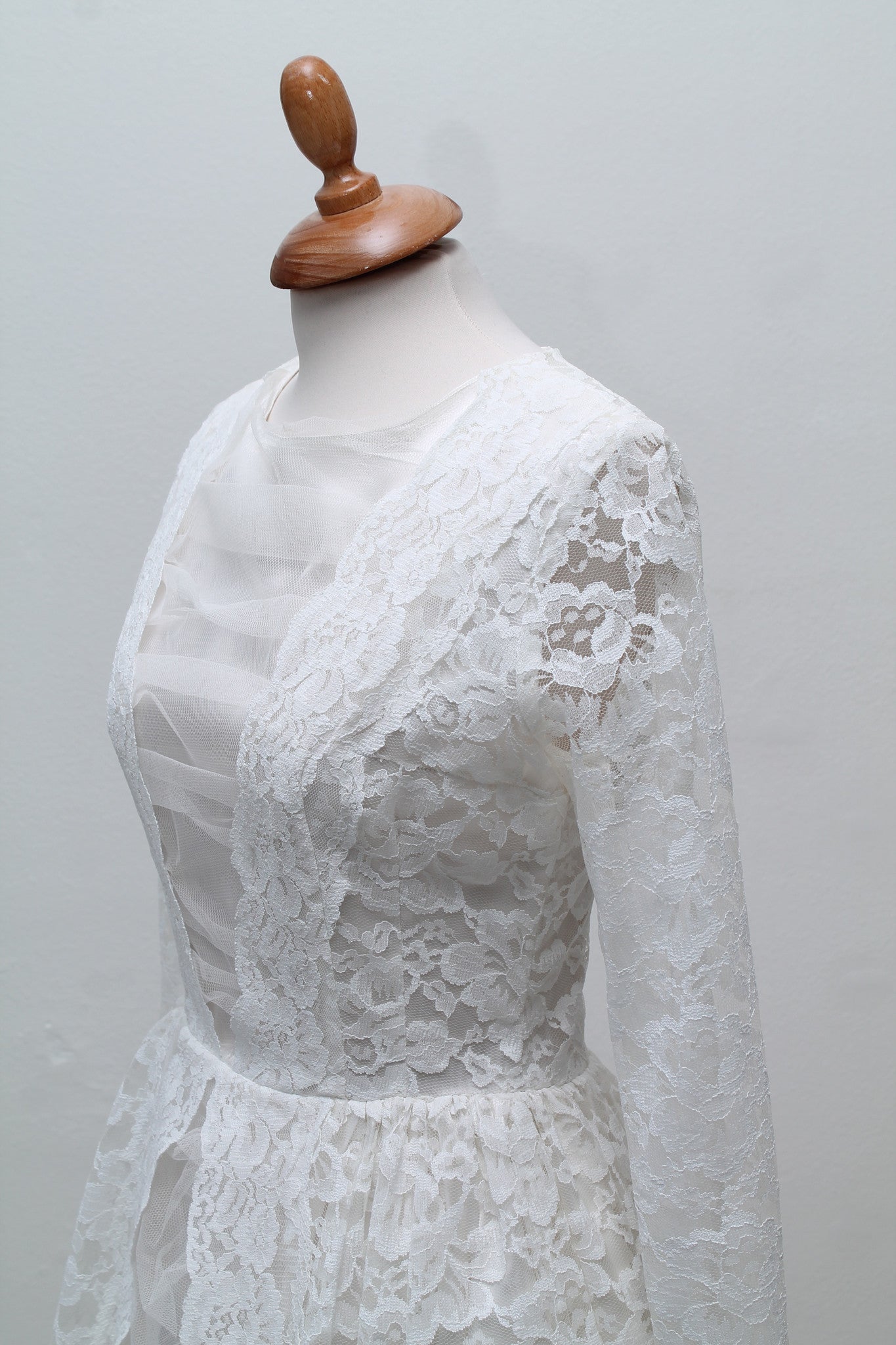 Brudekjole 1958-1960 ca. XS - S
