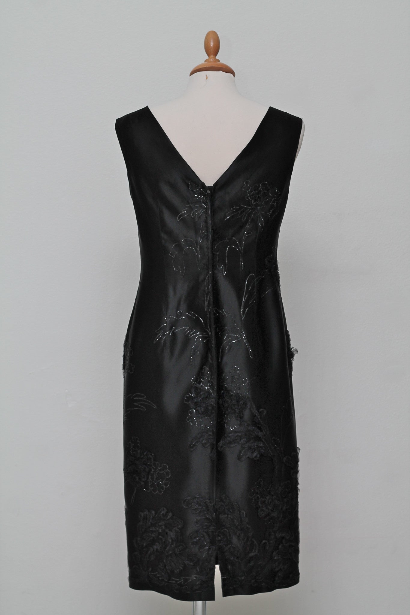 Sort cocktailkjole 1960. M