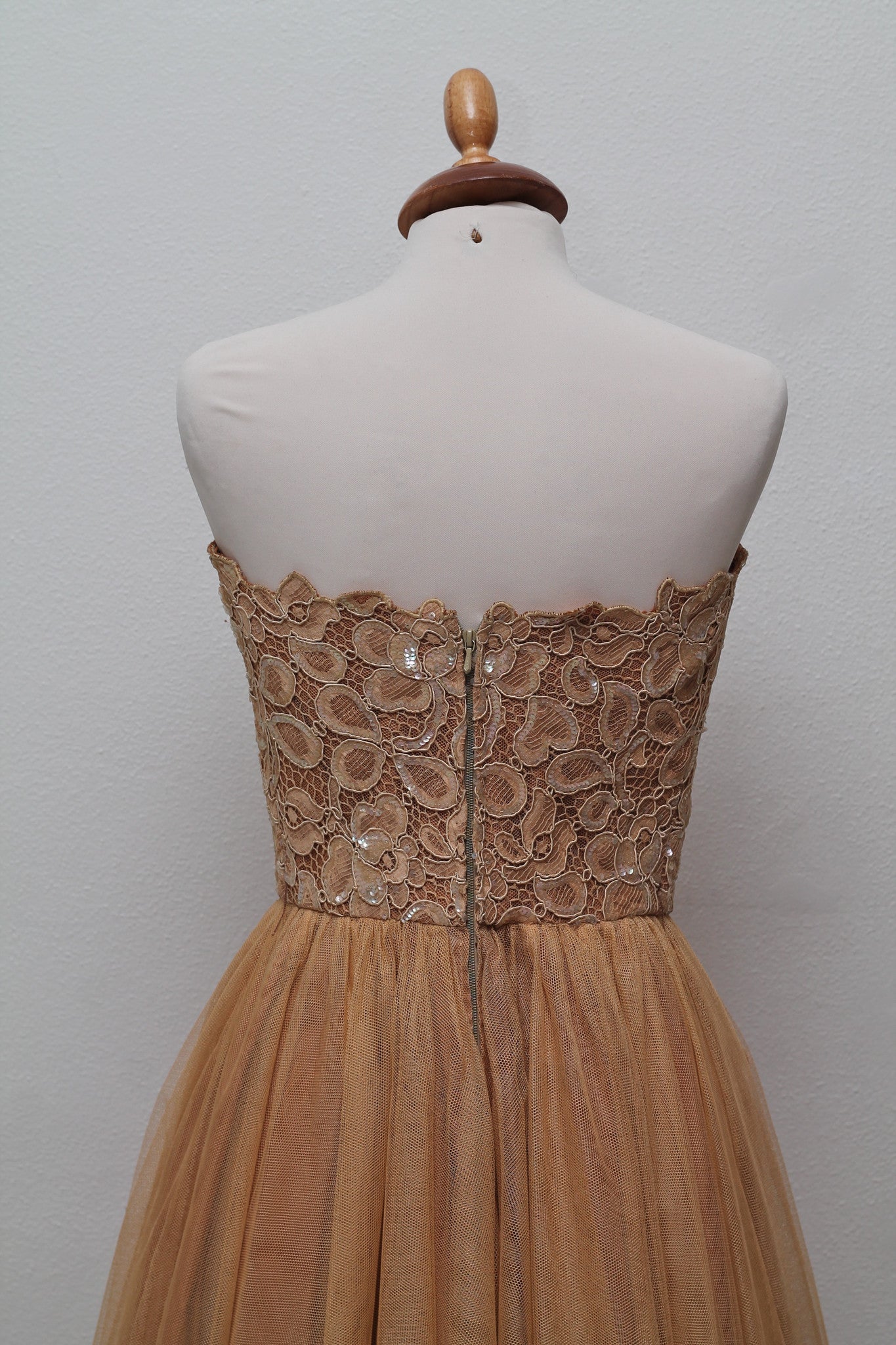 Haute Couture tyl aftenkjole 1950. S