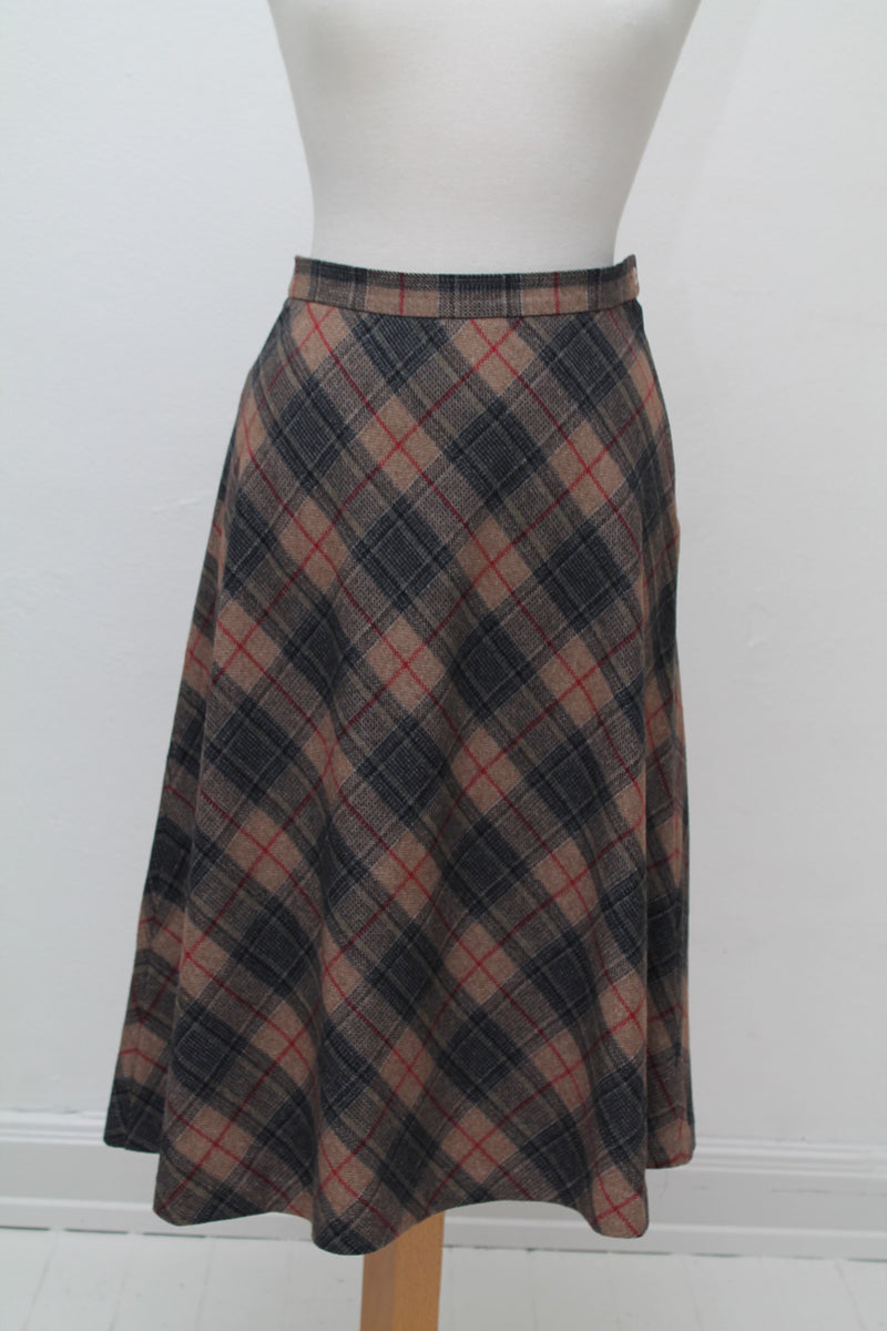 Ternet tweed nederdel 1960, S-M – langify
