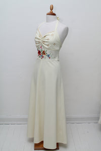 Sommerkjole med broderi 1970. S-M