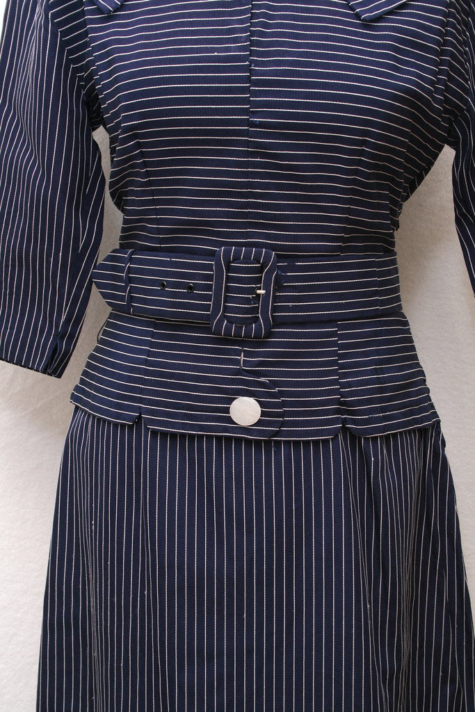 Nålestribet kjole 1950