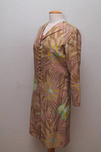 Kjole med print 1960, L