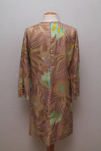 Kjole med print 1960, L